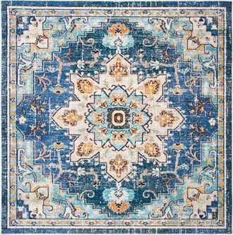 Safavieh Alfombra azul/azul claro 201 x 201 cm