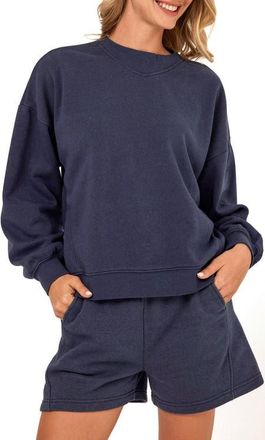 Threads 4 Thought Kaitlyn Mineral Wash Sweatshirt in Stargazer at Nordstrom, Size X-Small