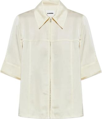 Jil Sander Camicia con zip - Toni neutri