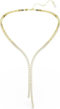 Swarovski Matrix Y Halsketting - Dames - Kettingen - Geel - ONE Size - Accessoires
