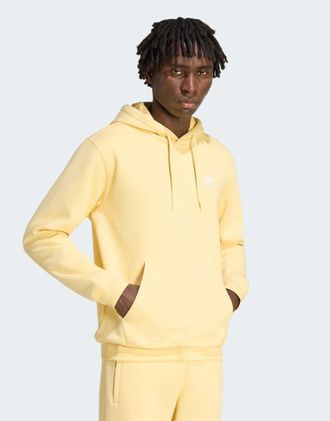 adidas Originals Trefoil Essentials - Felpa con cappuccio ampia arancione