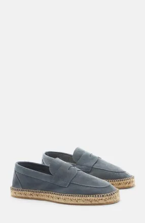 Scarosso Diego Espadrilles in Grey - Suede Leather at Nordstrom, Size 46
