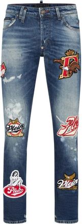 Philipp Plein Heren, Jeans, Blauw, Maat: W36