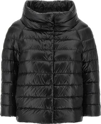 Herno Sofia Quilted Down Jacket - Dames - Gewatteerde jassen - Zwart - S - Nylon - Jassen