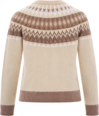Max Mara Jacquard Fair Isle Sweater - Beige