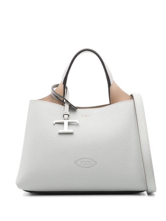 Tod's Kleine leren shopper - Blauw