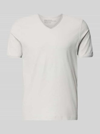 Mc Neal T-Shirt mit V-Ausschnitt und Rollsaum in Hellgrau, Gr&ouml;&szlig;e XXXL