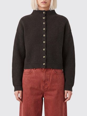 Khaite Funnel-Neck Pure Cashmere Cardigan with Buttons
