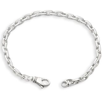 Pompeii3 Mens 14k Gold (16gram) or Platinum (26gram) 4.5mm Link Bracelet 8.5