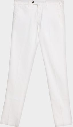 Kiton Men & apos;s Wool Slim Flat-Front Trousers