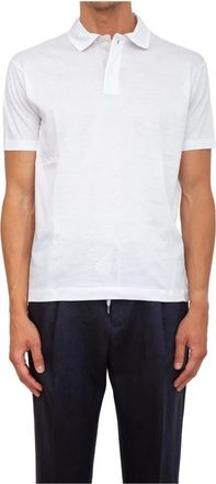Paul & Shark Witte Lyocell Polo met Knopen - Heren - Polos - Wit - 2XL - Katoen - Tops