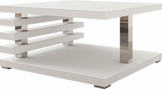 Mirjan24 Mobilier1 - Mesa De Centro Goodyear 122, Mate Blanco, 31x60x60cm, Di&aacute;metro: 0, Aglomerado Laminado, Angular