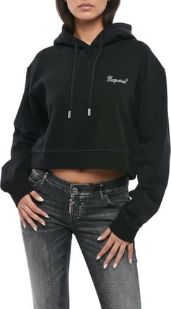 Dsquared2 Black Logo Hood Sweatshirt