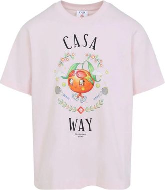Casablanca Light Pink Logo T-Shirt