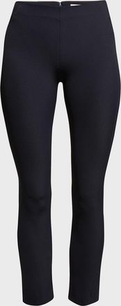 Veronica Beard Zip-Back Scuba Leggings