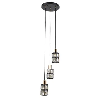 OEM Lampada A Sospensione Menfi Pnd-44236-3-bk-gd Italux