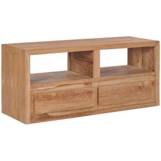 vidaXL Mueble De Tv Madera Maciza De Teca 90x30x40 Cm Vidaxl