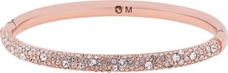 Swarovski Meteora Bangle Rose Gold Shiny Clear