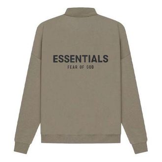 Fear of God SS21 Mockneck Half Zip Taupe FOG-SS21-592