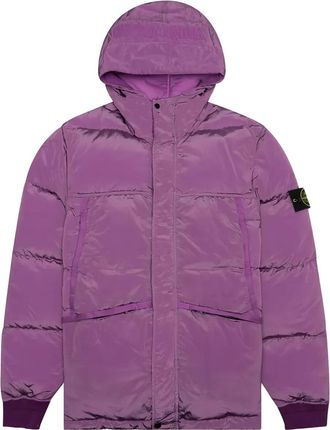 Stone Island Donsjack met capuchon - Paars