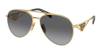 Prada PR 73ZS Polarized 5AK5W1 Womens Sunglasses Gold Size 58