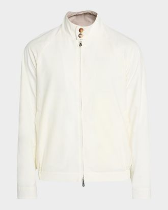 Brunello Cucinelli Men & apos;s Water-Resistant Cotton Gabardine Jacket