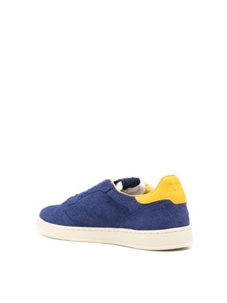 Autry Mens Medalist Flat Low Sneakers Blue Shoes >