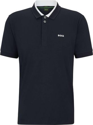 HUGO BOSS Mens Polo T-Shirt In Navy Blue