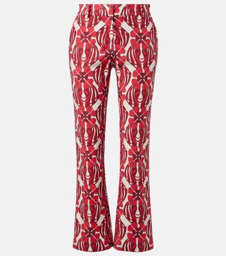 La DoubleJ 24/7 printed cotton straight pants