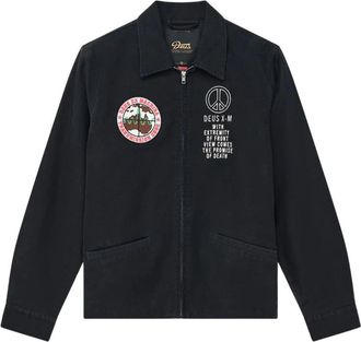 Deus Fugazi Souvenir Jacket - Heren - Zomerjassen - Zwart - S - Katoen - Jassen