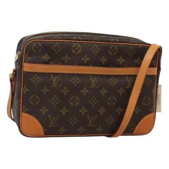 Louis Vuitton Tweedehands Canvas Louis Vuitton tassen - Dames - Pre-owned - Bruin - Maat: ONE Size Leer