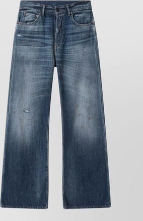 Acne Studios denim regular-fit wide-leg trousers