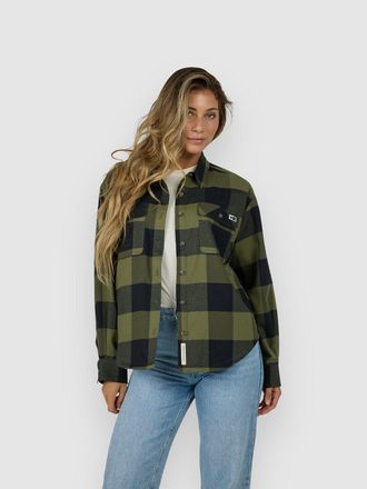 Salty Crew Fathom Flannel Camicia verde