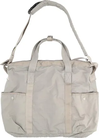 C.P. Company Unisex Multi-Pocket Shoulder Bag Beige Polyamide