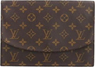 Louis Vuitton Pre-owned Vintage Clutch - Dames - Vintage Clutch - Bruin - ONE Size - Vintage