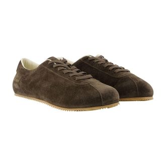 Common Projects Mens Suede Driving Shoe Flat Brown Calfskin