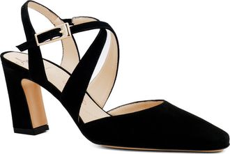 Amalfi By Rangoni Fagiolo Ankle Strap Pump - Multiple Widths Available in Black Cashmere at Nordstrom, Size 9.5
