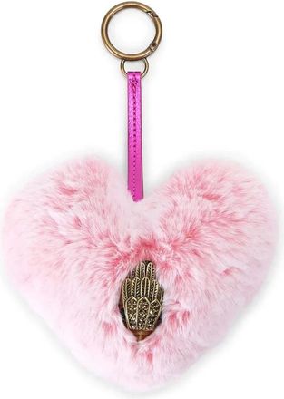 Kurt Geiger Accessoires, Dames, Roze, ONE Size, Hart Faux Fur Bedel