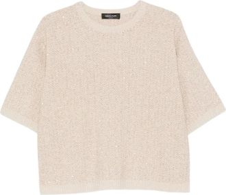 Fabiana Filippi Dames, Truien, Beige, Maat: M Jersey