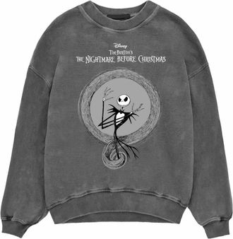 The Nightmare Before Christmas Nightmare Before Christmas Unisex Adult Jack Skellington Sweatshirt (XL) (Black)