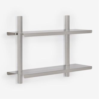 Sklum Estanter&iacute;a De Pared En Acero Inoxidable Eralia Sklum &x2194&xfe0e 60 Cm