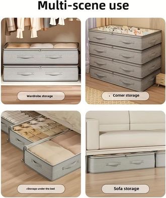 OEM Almacenamiento Y Espacio De Almacenamiento Debajo De La Cama: Las Bolsas De Almacenamiento Plegables Para Debajo De La Cama Son Resistentes (3 Unidade