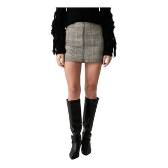 Patrizia Pepe Minirok - Dames - Rokken - Bruin - Maat: XS Viscose