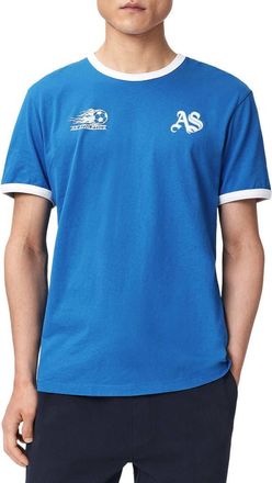 AllSaints Azzurri Cotton T-Shirt in Afina Blue at Nordstrom, Size Xx-Large