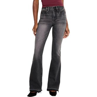 Good American Good Releasr Hem Flare Jeans in Black338 at Nordstrom Rack, Size 2