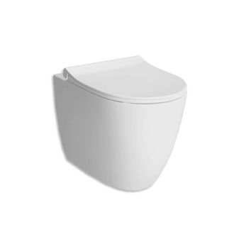 Vitra Wc Vitra Sento Filo Muro A Terra Rimless Bianco Opaco Cod. 7985b001-0075