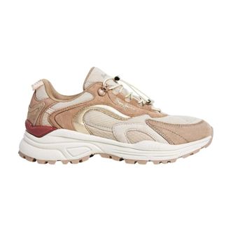 Pepe Jeans London Schoenen, Dames, Beige, 36 EU, Su&egrave;de, Darren Sneakers