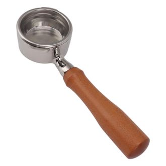 OEM Portafiltro Sin Fondo De 58 Mm Para Cafetera El&eacute;ctrica Gaggia Baby Classic En Madera De Color Rojo &Aacute;cido