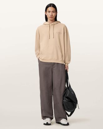 AllSaints Xander Long Sleeve Cotton Hoodie