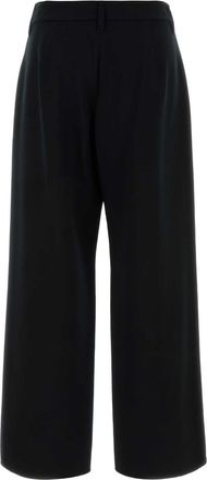 Max Mara Womens S Maxmara Festa Trousers Black Virgin Wool Elastane